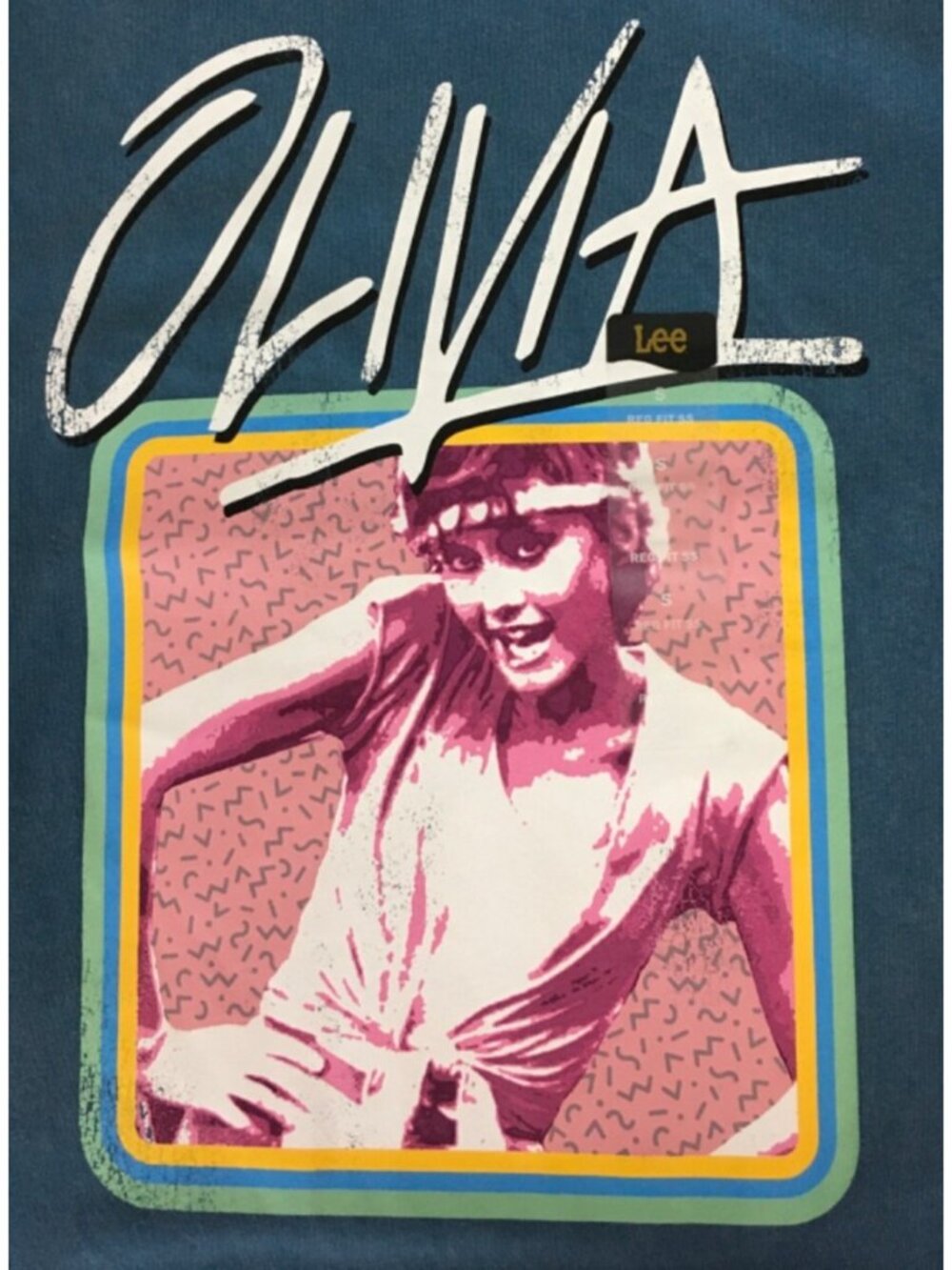 Olivia Newton Johns Physical T shirt Size S Blue Lee Classic Fit New with Tags